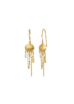 Zale earring Forgyldt Maanesten 